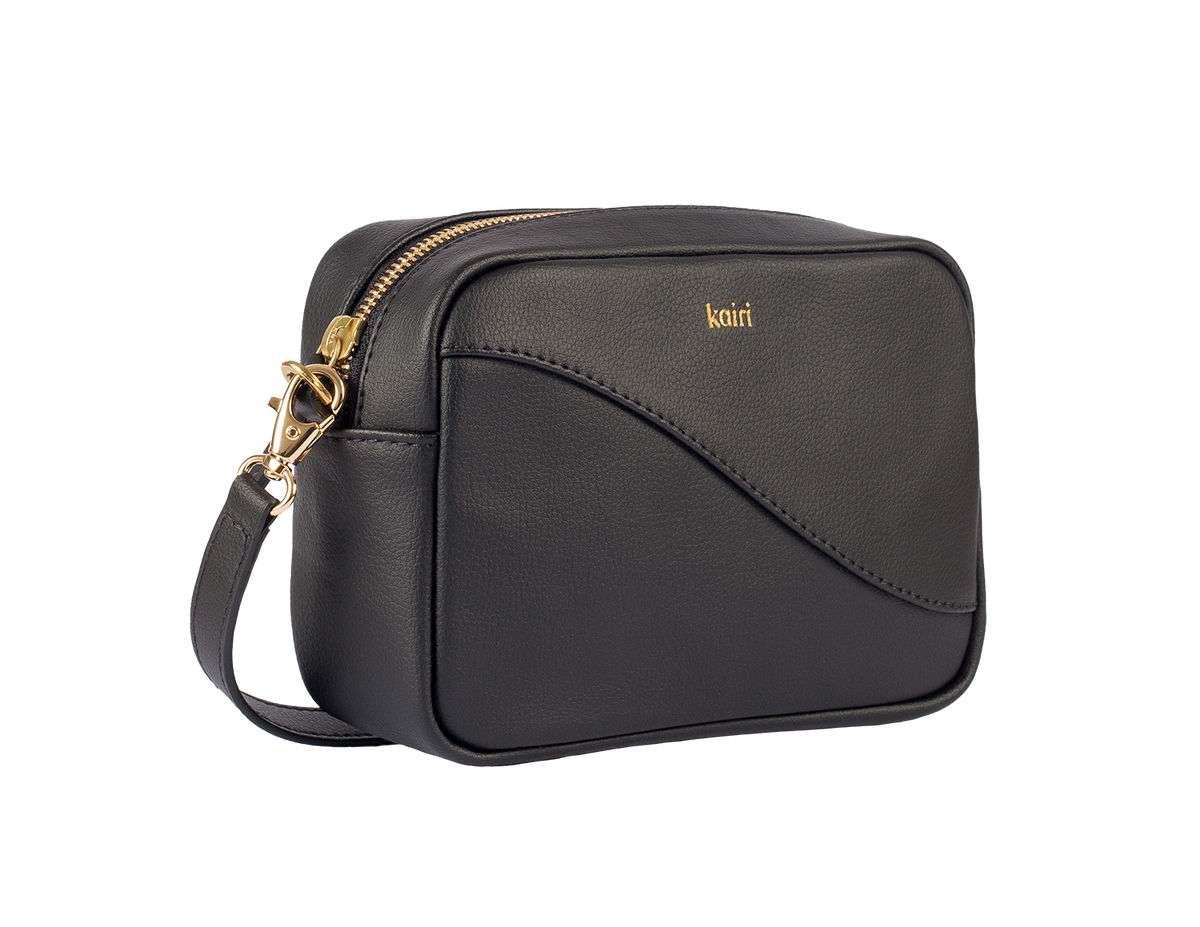 Curve cross body bag - black