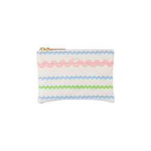 Load image into Gallery viewer, Zig zag purse - green, pink &amp; blue
